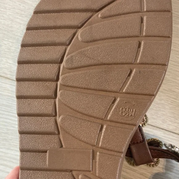 Brown Floral Sandals - Picture 3 of 5